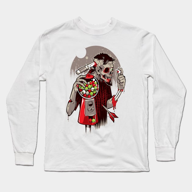 Graffiti 3 ( zombie ) Long Sleeve T-Shirt by Invisibleman17